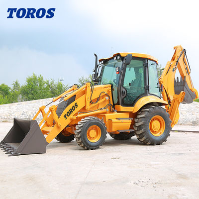 คุณภาพ  TOROS Versatile Mini Backhoe Loader Machine 1 Ton 2 Ton 3 Ton โรงงาน