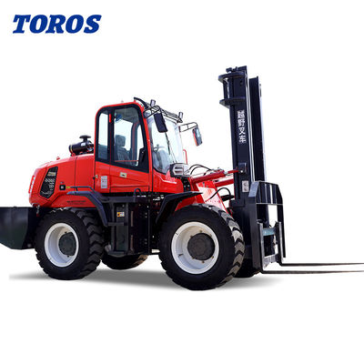 ซื้อ ไดเซลขับเคลื่อนนอกถนน Forklift 5000Lbs ภายนอก Forklift ประหยัดพลังงาน online manufacture