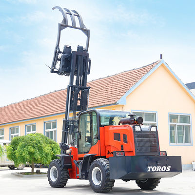 ซื้อ 4 ล้อบนถนนนอกถนน Forklift 5000Lbs สําหรับสถานที่ก่อสร้าง online manufacture