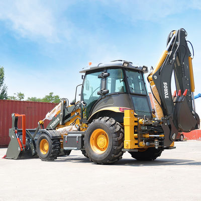 ซื้อ 2500kg รถตักล้อยาง Backhoe Big Backhoe Loader หลายฟังก์ชั่น online manufacture