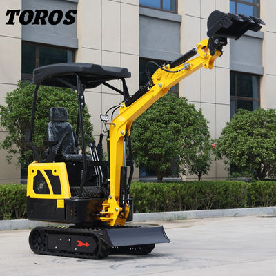 19KW Toros มินิ Excavator ไฮดรอลิก 1.5 ตัน มินิ Digger ใช้ในบ้าน