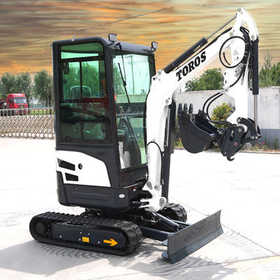 11.8KW 2600rpm 1.8 ตัน มินิ Excavator เครื่องขุดขนาดเล็กสําหรับการเกษตร
