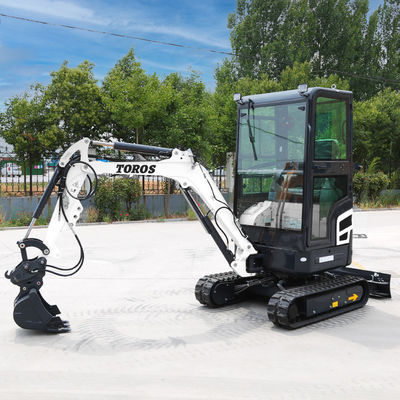 11.8KW 2600rpm 1.8 ตัน มินิ Excavator เครื่องขุดขนาดเล็กสําหรับการเกษตร