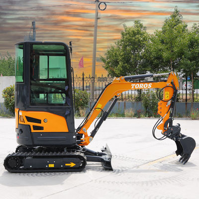 11.8KW 2600rpm 1.8 ตัน มินิ Excavator เครื่องขุดขนาดเล็กสําหรับการเกษตร