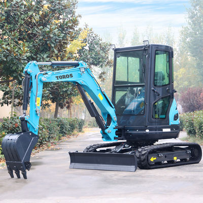 Crawler Toros มินิ Excavator อุปกรณ์ขุดขนาดเล็ก 2.6 ตันสำหรับซ่อมถนน