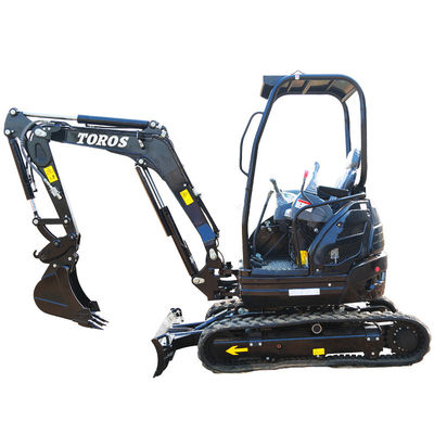 Crawler Toros มินิ Excavator อุปกรณ์ขุดขนาดเล็ก 2.6 ตันสำหรับซ่อมถนน