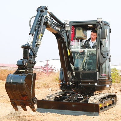 Crawler Toros มินิ Excavator อุปกรณ์ขุดขนาดเล็ก 2.6 ตันสำหรับซ่อมถนน