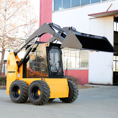 CE 500kg-1200kg เครื่องบรรทุกล้อไฮดรอลิก ปลายหน้า เครื่องบรรทุกกระดูกเล็ก