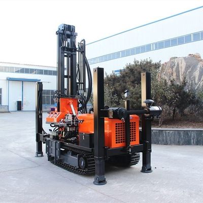 เครื่องเจาะบ่อน้ําน้ําลึกแบบสแตนเลอร์ Crawler พร้อมน้ํามันพลังงานดีเซล ความสามารถสูง