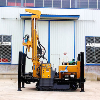 เครื่องเจาะบ่อน้ําน้ําลึกแบบสแตนเลอร์ Crawler พร้อมน้ํามันพลังงานดีเซล ความสามารถสูง
