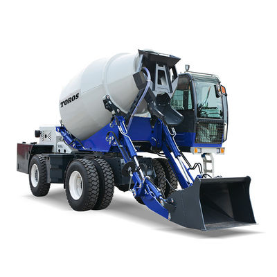 4×2 เครื่องผสมคอนกรีต รถบรรทุกพร้อมผสมคอนกรีต รถบรรทุกสําหรับสถานที่ก่อสร้าง