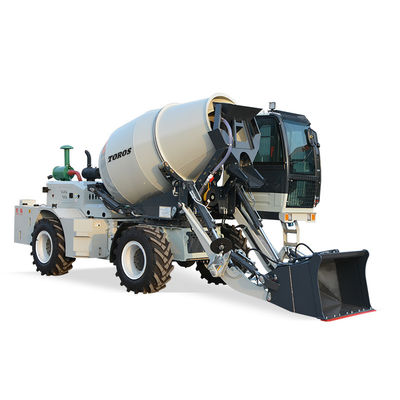 4×2 เครื่องผสมคอนกรีต รถบรรทุกพร้อมผสมคอนกรีต รถบรรทุกสําหรับสถานที่ก่อสร้าง