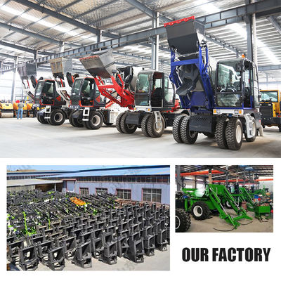4×2 เครื่องผสมคอนกรีต รถบรรทุกพร้อมผสมคอนกรีต รถบรรทุกสําหรับสถานที่ก่อสร้าง