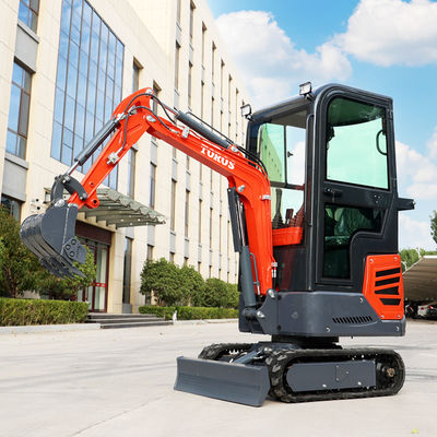 1.2t มินิ Backyard Excavator เครื่องขุดขนาดเล็ก 370mm ความสะอาดพื้นดิน
