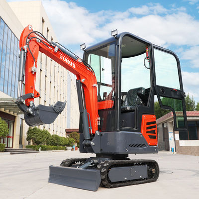1.2t มินิ Backyard Excavator เครื่องขุดขนาดเล็ก 370mm ความสะอาดพื้นดิน