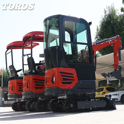 1.2t มินิ Backyard Excavator เครื่องขุดขนาดเล็ก 370mm ความสะอาดพื้นดิน
