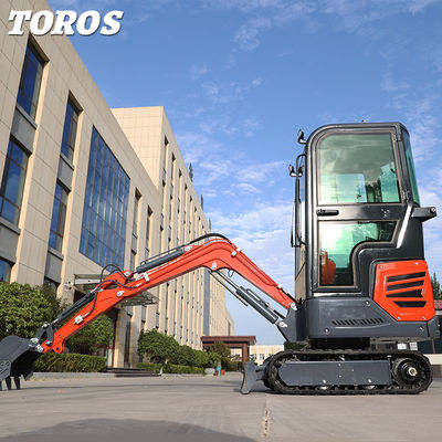 1.2t มินิ Backyard Excavator เครื่องขุดขนาดเล็ก 370mm ความสะอาดพื้นดิน