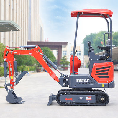 อุปกรณ์ขุดหลายประการ 1.2 T อุปกรณ์ขุดสวนขนาดเล็ก 2870*930*2030mm ขนาด