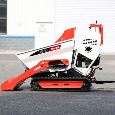 มืออัตโนมัติขนาดเล็ก Crawler Dumper 500-800KG เบนซินขับเคลื่อน