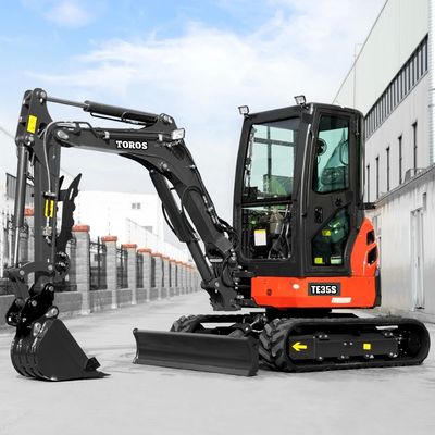 3.5 ตัน มินิฮิดรอลิก excavator แขวงการขุดสูงสุด 4845mm ความลึกการขุดสูงสุด 2880mm