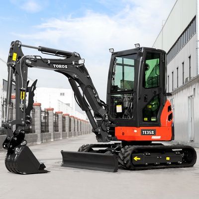 Toros 3.5 Ton Mini Excavator With Kubota Engine Micro Digger Mult Functions bagger เครื่องขุดขนาดเล็ก มีเครื่องยนต์ Kubota เครื่องขุดขนาดเล็ก มีหลายฟังก์ชัน