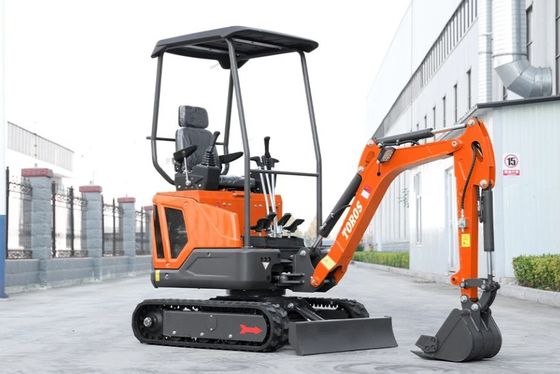 เครื่องขุดขนาดเล็ก น้ําหนักการทํางาน 1600 กิโลกรัม เครื่องยนต์ Kubota